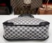 Image of Vtg Gucci Blue Monogram Large Bowling Style Bag