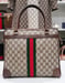 Image of Vtg Gucci Brown Monogram Tote Bag