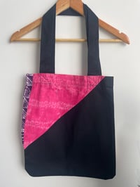 Image 2 of Pink/Purple Adire Tote Bag : Decision Sacred Art Gallery