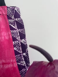 Image 4 of Pink/Purple Adire Tote Bag : Decision Sacred Art Gallery