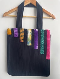 Image 2 of Multi Stripe 1 Adire Tote Bag : Decision Sacred Art Gallery