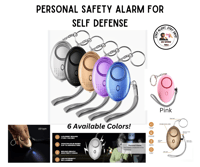 PERSONAL SAFETY ALARM FOR WOMEN SELF DEFENSE KEYCHAIN
