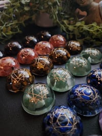 Image 1 of Resin Gemstone Chakra Set (Round)