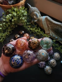 Image 2 of Resin Gemstone Chakra Set (Round)
