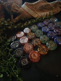 Image 2 of Resin Gemstone Chakra Set (Flat)