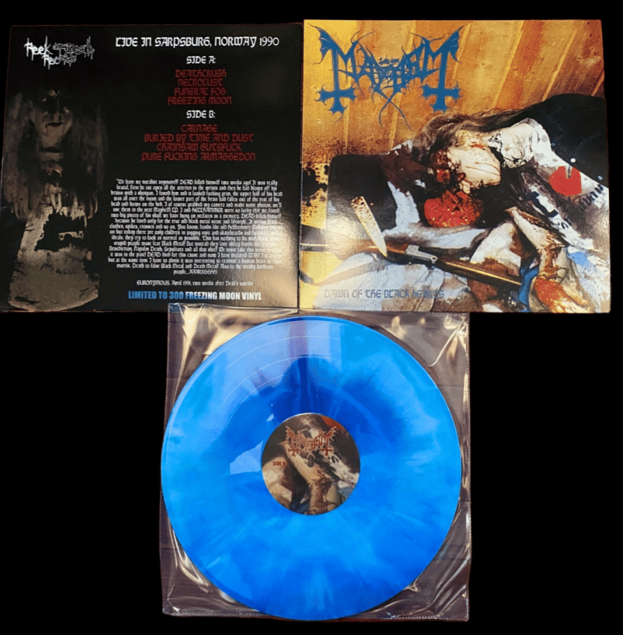 MAYHEM - DAWN OF THE BLACK HEARTS (FREEZING MOON COLORED VINYL)