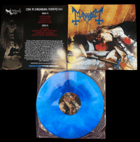 Image 1 of MAYHEM - DAWN OF THE BLACK HEARTS (FREEZING MOON COLORED VINYL)