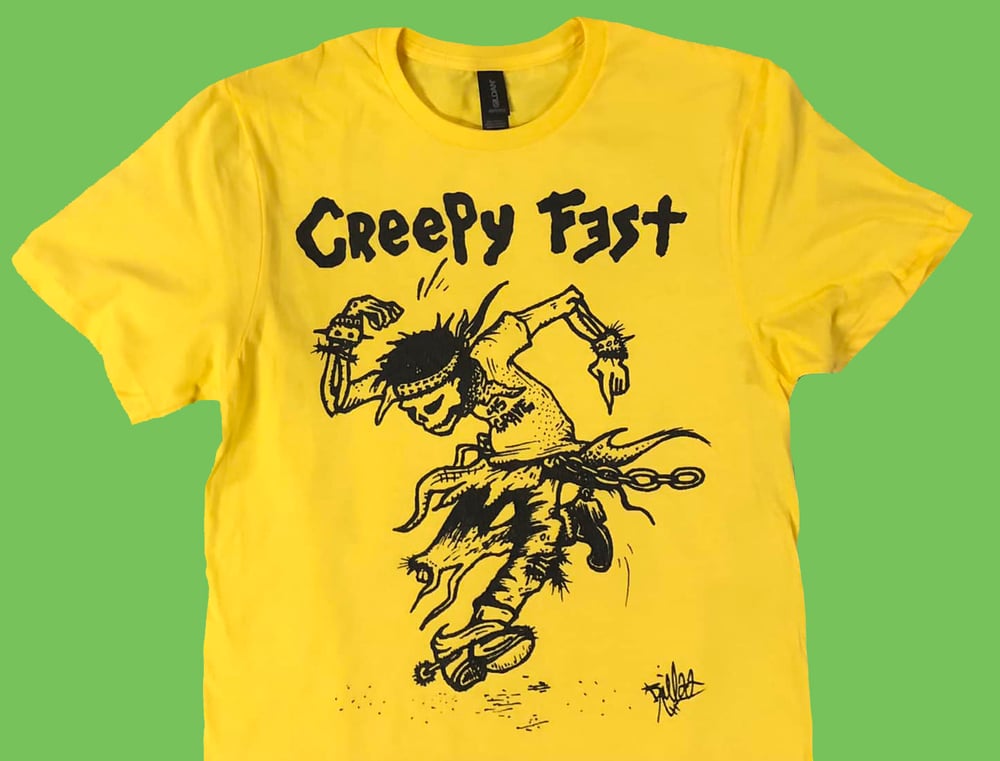 Image of Creepy Fest "Skanker" Yellow Shirt