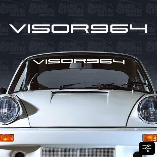 Image of 964 WINDSCREEN DECAL - YOUR CUSTOM TEXT