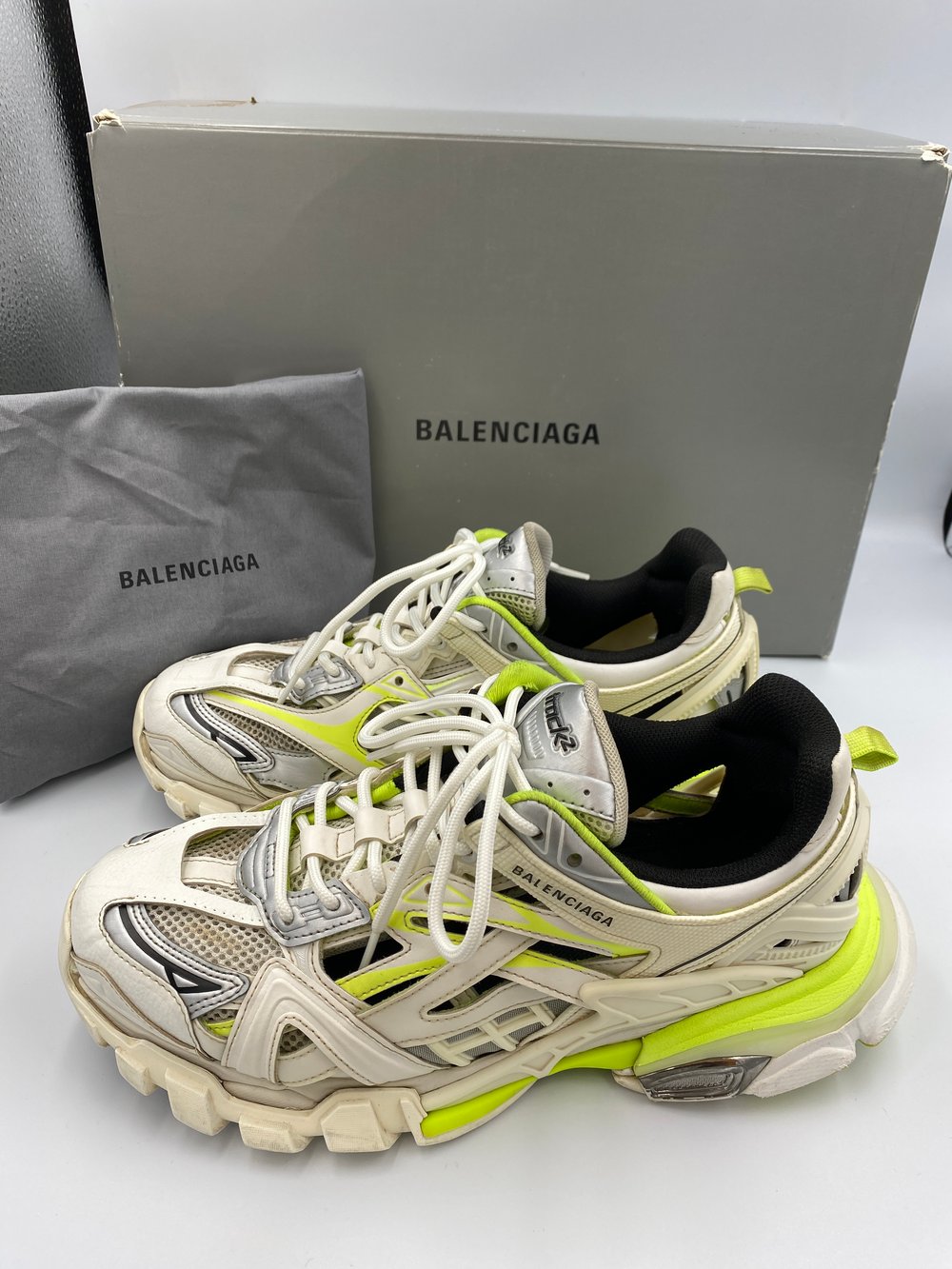 Image of Balenciaga - Track 2 White/Yellow 42EU