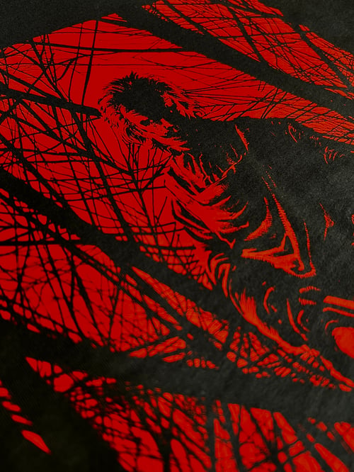 Image of Leatherface (T-Shirt Red Ink) by Jimbo Salgado
