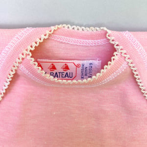 Image of Tee shirt rose 3/6 mois Petit Bateau stock neuf