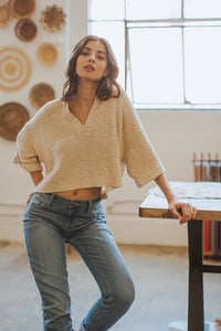 Image 4 of Cropped Sweater -2 colors