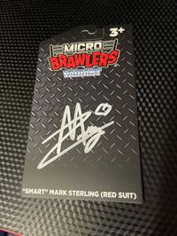 Image 2 of Micro Brawler Backing Cards Signed (NO FIGURE)