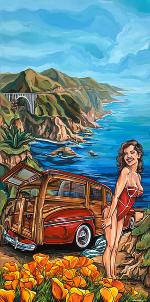 Pacific Coast Highway by Kate Cook - Poster or Limited Edition Print