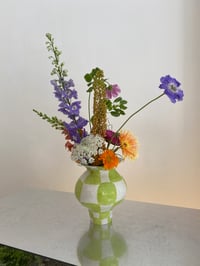 Image of Vase à damiers Chartreuse