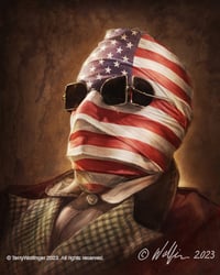 INVISIBLE MAN PATRIOTIC  canvas giclee