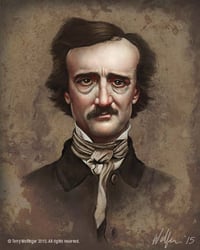 Edgar Allan Poe canvas giclee