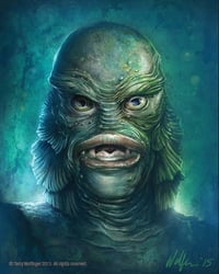 Creature from the Black Lagoon canvas giclee