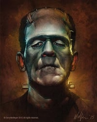 Frankenstein canvas giclee