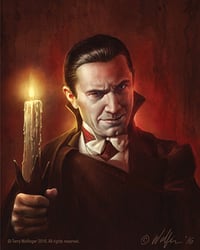 Dracula Candle canvas giclee