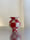 Image of Vase double damier rouge et rose
