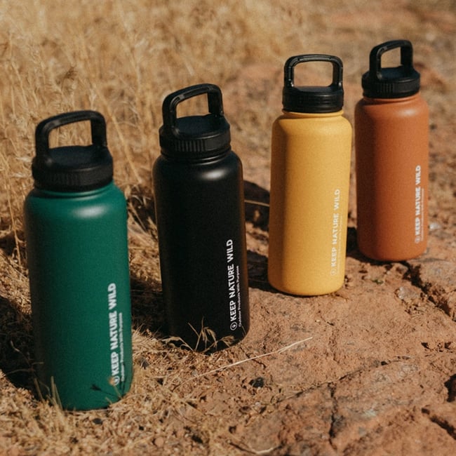 Insulated 32oz Water Bottle with Handle Clip Night Sky