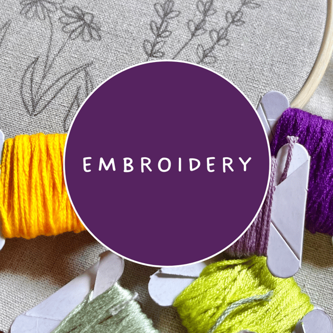 Flower And Bee Embroidery: By Request