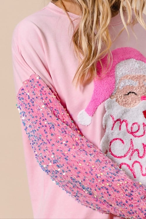 Image of SANTA SEQUIN SWEATER