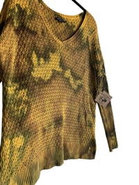 Image 7 of ♻️ UPCYCLED M AE Sweater in Mustard and Muted Ice Dye