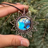 Image 3 of Large Sun&Moon/Moonflower Pendant 💙