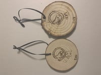 Image 4 of Wood Burned Pyrography Ornaments