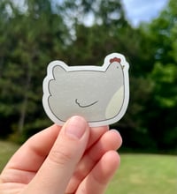 Gray Chicken Sticker