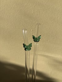 Image 3 of Butterfly Glass Straw