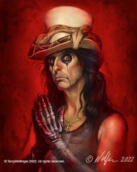 Alice Cooper canvas giclee