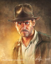 Indiana Jones canvas giclee