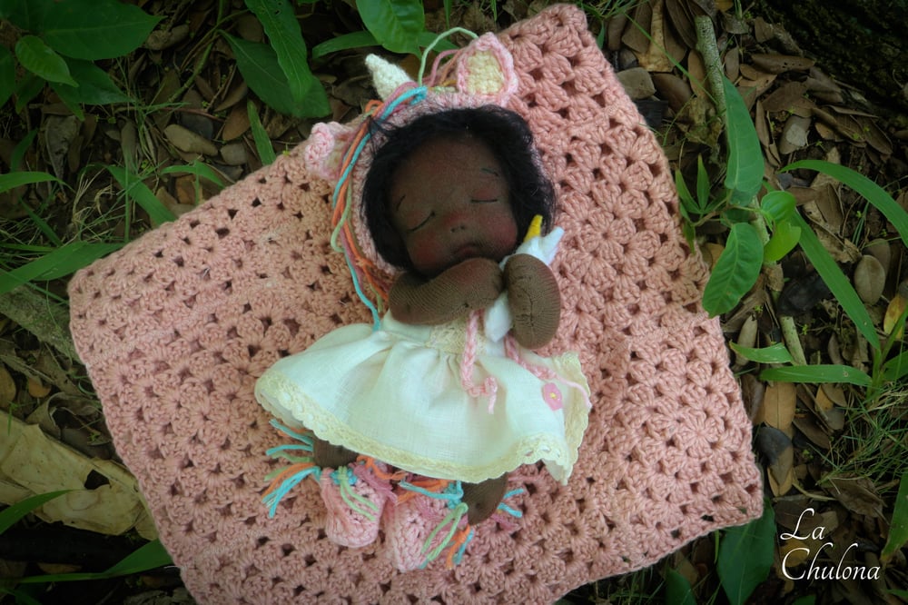 Image of Ciara- 7 inch natural fibers baby doll