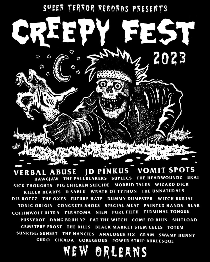 Image of Creepy Fest 2023 Black Shirt