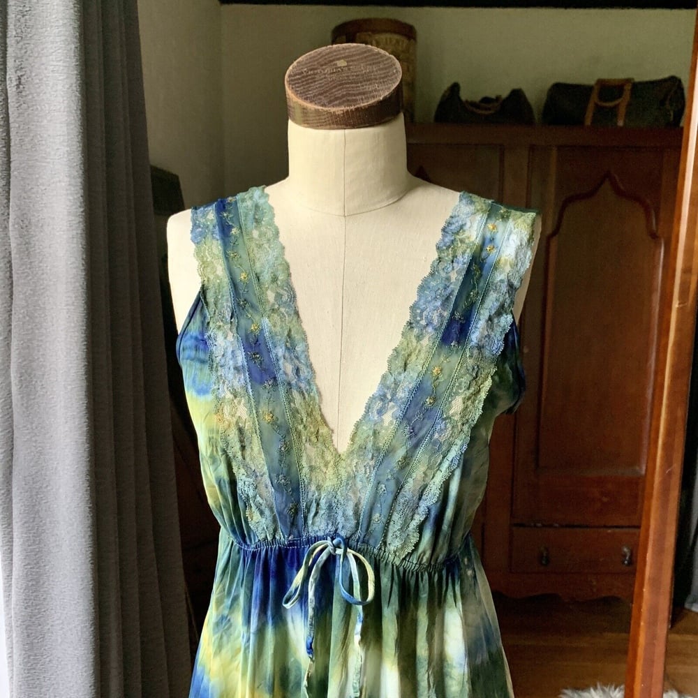 Green Gardens Slip Dress 36