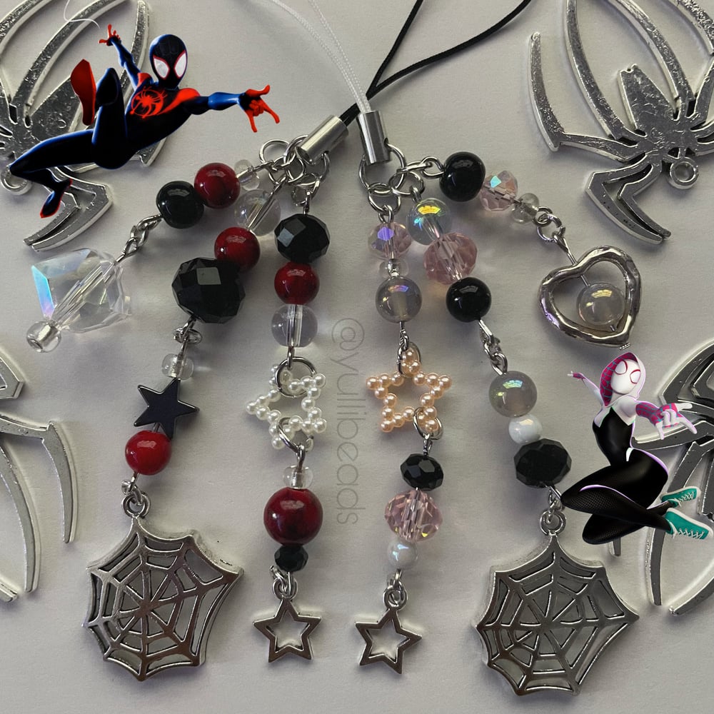 Image of Spiderverse Matching Keychains and Bracelets
