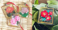 Image of Gold Foil Flower Charms