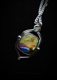 Labradorite and opal