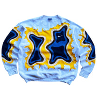 Image 4 of REWORKED NIKE CONTOUR CRACKED SWEATSHIRT SIZE XL