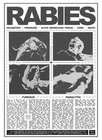 Image 1 of "RABIES" INFORMATION POSTER