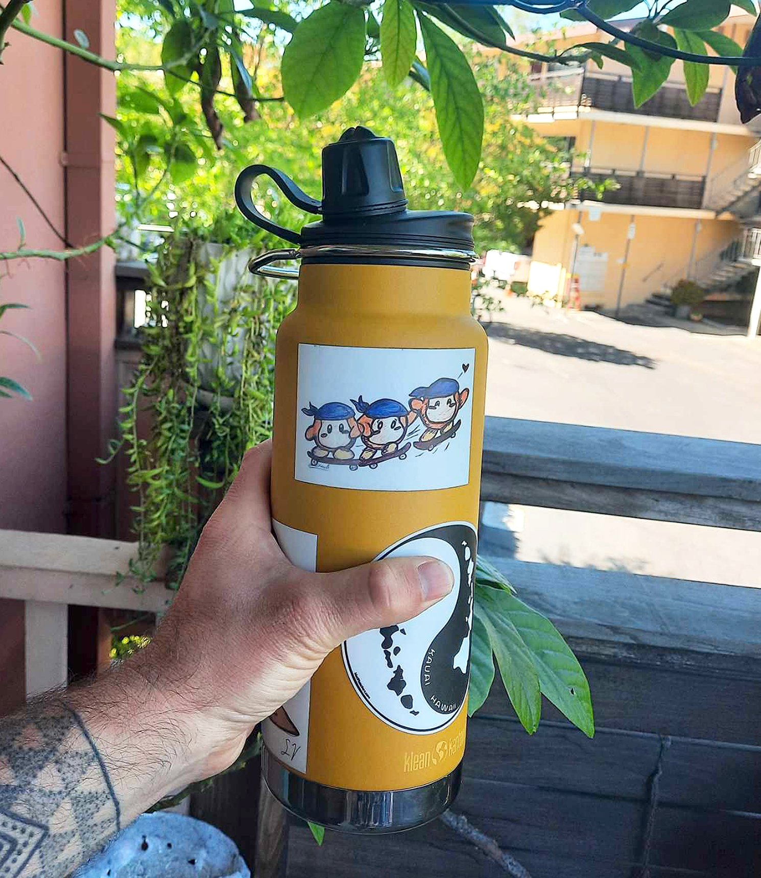 Image of Bandana Dee does an Ollie Sticker