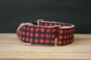 Red Plaid // Martingale Collar