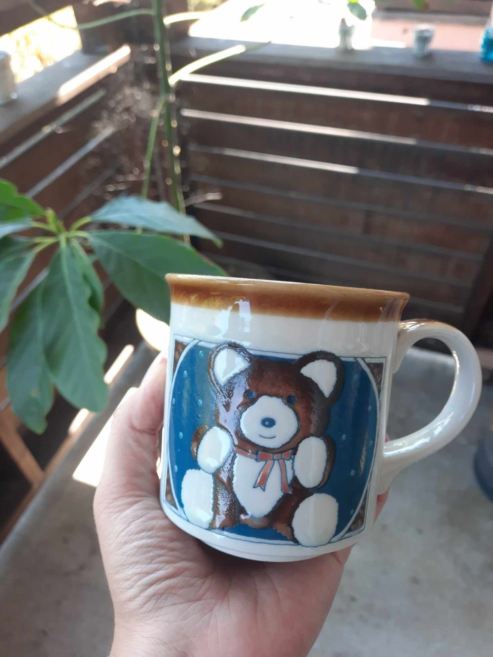 Image of Vintage Japanese Teddy Bear Mug