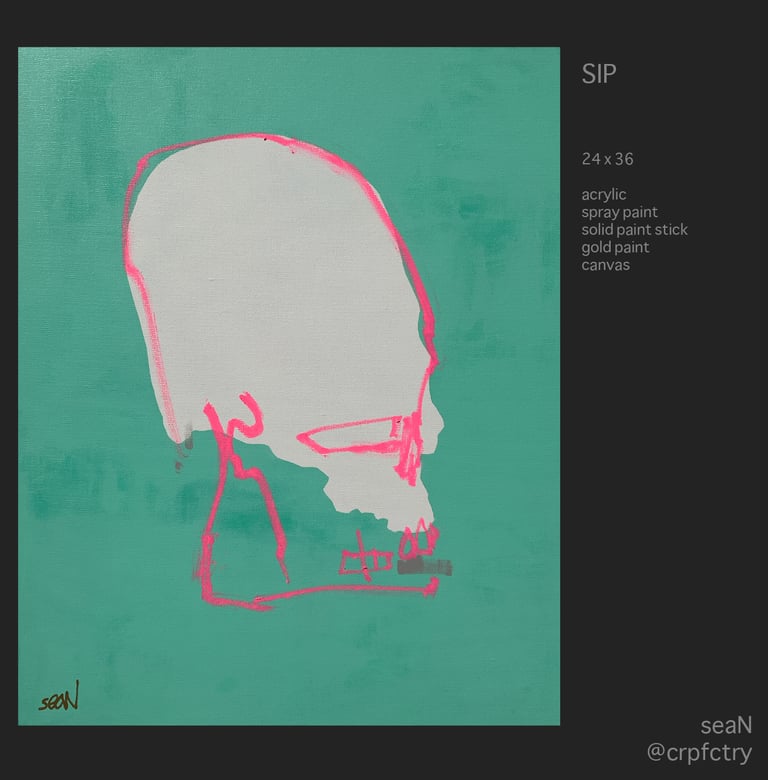 SIP (original painting) on stretched canvas