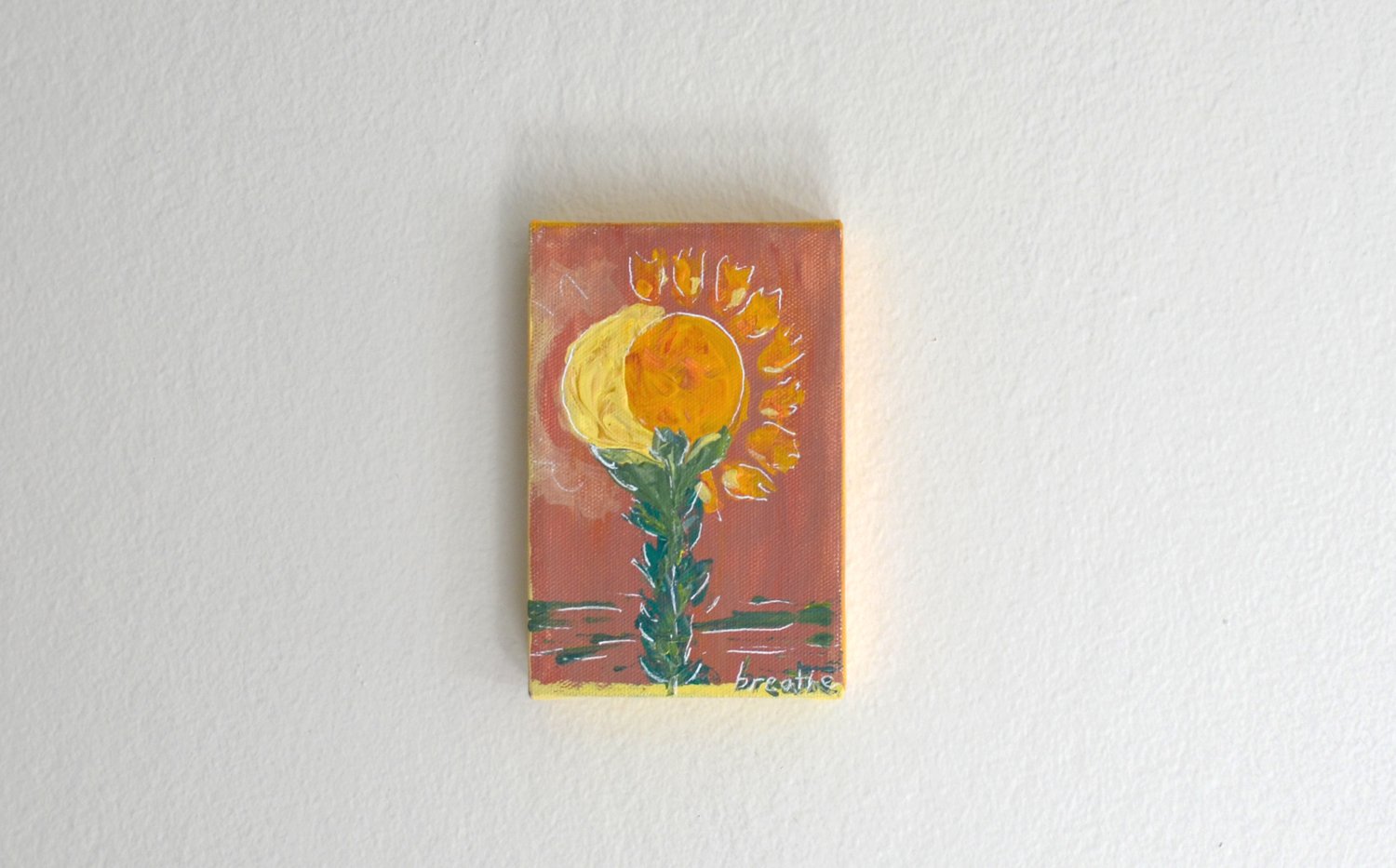 Image of Mini Sun/MoonFlower Painting