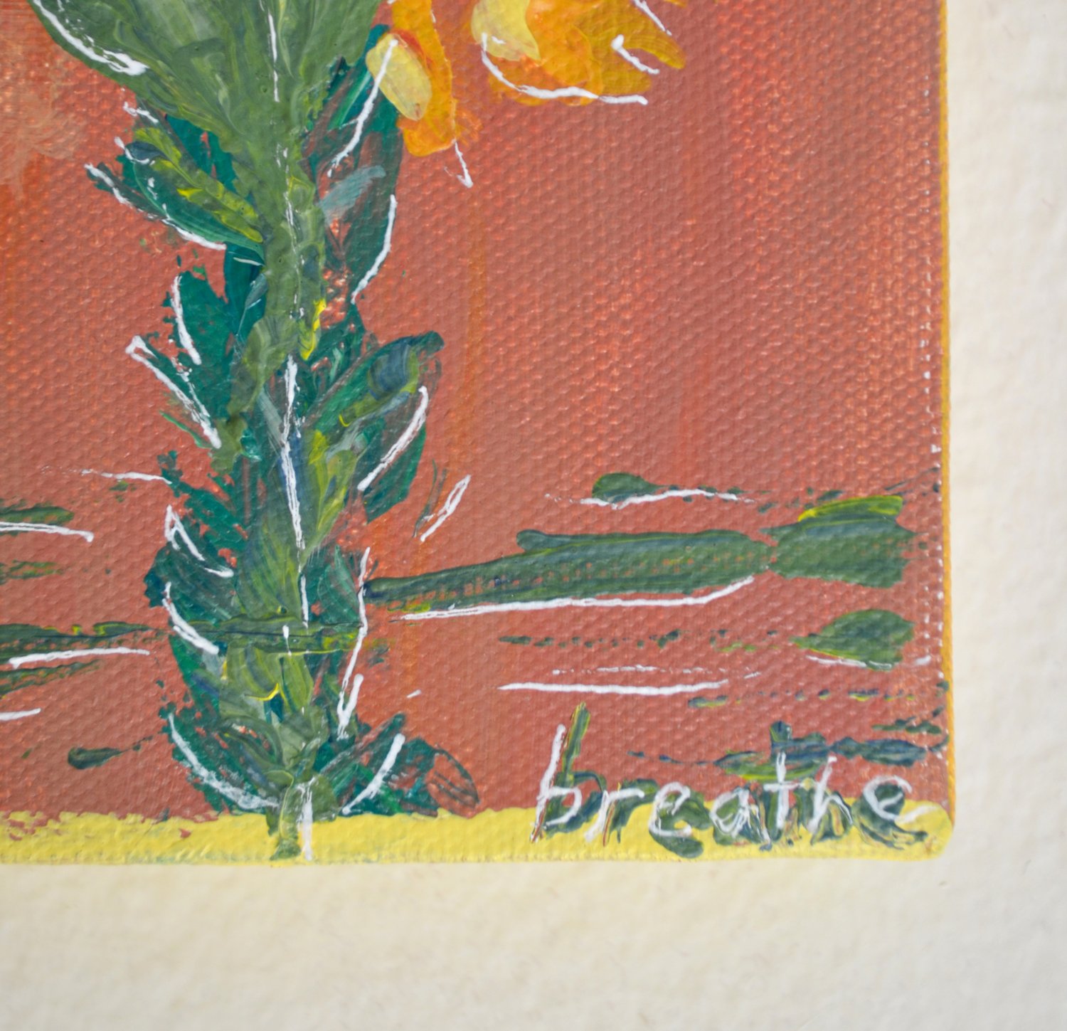 Image of Mini Sun/MoonFlower Painting